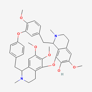 10,11,16,27-Tetramethoxy-4,21-dimethyl-13,29-dioxa-4,21-diazaheptacyclo[28.2.2.114,18.124,28.03,8.07,12.022,36]hexatriaconta-1(32),7(12),8,10,14(36),15,17,24(35),25,27,30,33-dodecaen-15-ol