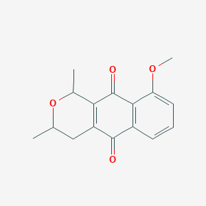 9-methoxy-1,3-dimethyl-3,4-dihydro-1H-benzo[g]isochromene-5,10-dione