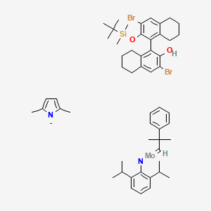 (S)-1-((3,3'-Dibromo-2'-((tert-butyldimethylsilyl)oxy)-5,5',6,6',7,7',8,8'-octahydro-[1,1'-binaphthalen]-2-yl)oxy)-N-(2,6-diisopropylphenyl)-1-(2,5-dimethyl-1H-pyrrol-1-yl)-1-(2-methyl-2-phenylpropylidene)molybdenum (VI)