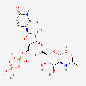 molecular formula C17H25N3O18P2 B1230753 Udp-N-acetylglucosaminuronic acid CAS No. 21654-37-5