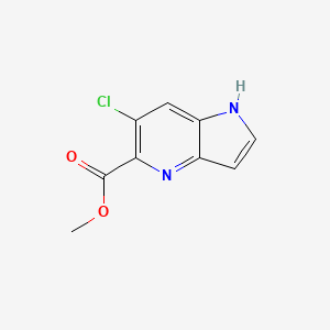 Methyl 6-chloro-1H-pyrrolo[3,2-B]pyridine-5-carboxylate