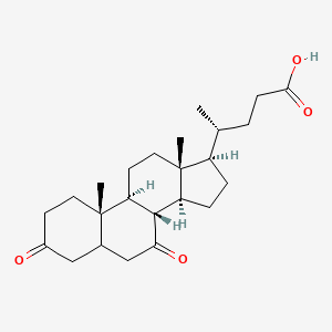 molecular formula C24H36O4 B1230754 3,7-Dioxocholan-24-oic acid CAS No. 28332-53-8