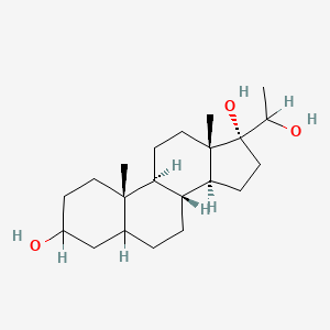 molecular formula C21H36O3 B1230755 Pregnane-3,17,20-triol CAS No. 33995-20-9