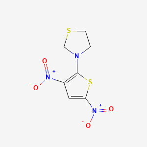 3-(3,5-Dinitro-2-thienyl)thiazolidine