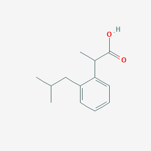 molecular formula C13H18O2 B12307591 alpha-Methyl-2-(2-methylpropyl)benzeneacetic Acid 