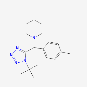 1-[(1-Tert-butyl-5-tetrazolyl)-(4-methylphenyl)methyl]-4-methylpiperidine