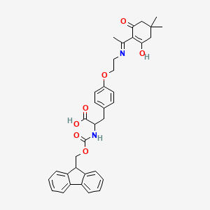 2-(9H-fluoren-9-ylmethoxycarbonylamino)-3-[4-[2-[1-(2-hydroxy-4,4-dimethyl-6-oxocyclohexen-1-yl)ethylideneamino]ethoxy]phenyl]propanoic acid