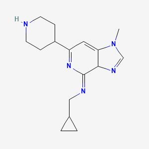 1-cyclopropyl-N-(1-methyl-6-(piperidin-4-yl)-1H-imidazo[4,5-c]pyridin-4(5H)-ylidene)methanamine