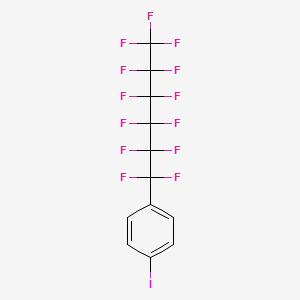 molecular formula C12H4F13I B12307659 1-Iodo-4-(tridecafluorohexyl)benzene CAS No. 162083-76-3