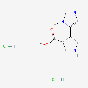 Methyl 4-(3-methylimidazol-4-yl)pyrrolidine-3-carboxylate;dihydrochloride