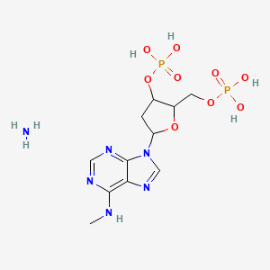 azane;[5-[6-(methylamino)purin-9-yl]-2-(phosphonooxymethyl)oxolan-3-yl] dihydrogen phosphate