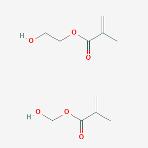 molecular formula C11H18O6 B1230771 2-Hydroxyethyl 2-methylprop-2-enoate--hydroxymethyl 2-methylprop-2-enoate (1/1) 