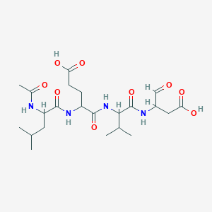 Ac-Leu-Glu-Val-Asp-aldehyde (pseudo acid)