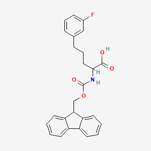 2-(9H-fluoren-9-ylmethoxycarbonylamino)-5-(3-fluorophenyl)pentanoic acid