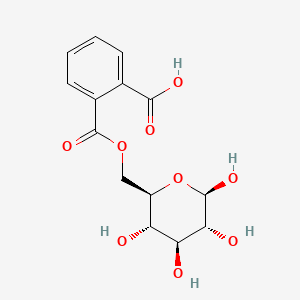 molecular formula C14H16O9 B1230774 Cellulose, hydrogen phthalate CAS No. 9004-44-8