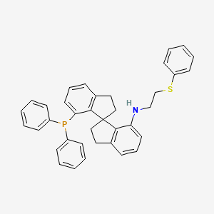 4'-diphenylphosphanyl-N-(2-phenylsulfanylethyl)-3,3'-spirobi[1,2-dihydroindene]-4-amine