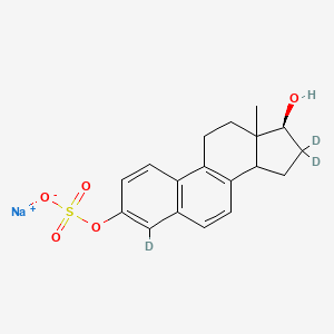 sodium;[(17S)-4,16,16-trideuterio-17-hydroxy-13-methyl-12,14,15,17-tetrahydro-11H-cyclopenta[a]phenanthren-3-yl] sulfate