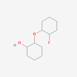 molecular formula C12H21FO2 B12307791 (1RS&,2RS&)-2-{[(1RS,2RS)-2-fluorocyclohexyl]oxy}cyclohexan-1-ol 