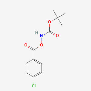 molecular formula C12H14ClNO4 B12307826 tert-Butyl (4-Chlorobenzoyl)oxycarbamate 