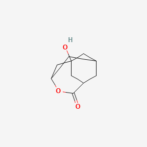 molecular formula C10H14O3 B1230783 1-羟基-4-氧杂金刚烷-5-酮 