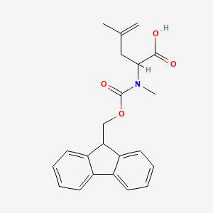 4-Pentenoicacid,2-[[(9H-fluoren-9-ylmethoxy)carbonyl]methylamino]-4-methyl-,(S)-