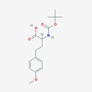 molecular formula C16H23NO5 B12307871 2-((Tert-butoxycarbonyl)amino)-4-(4-methoxyphenyl)butanoic acid CAS No. 1695210-19-5