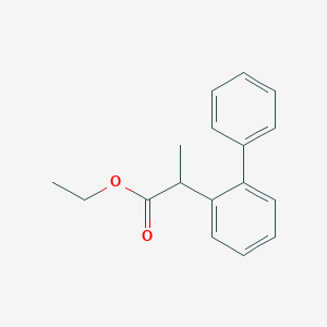 molecular formula C17H18O2 B12307875 Ethyl 2-(biphenyl-2-yl)propanoate 