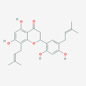 molecular formula C25H28O6 B12307890 Lespedezaflavanone D 