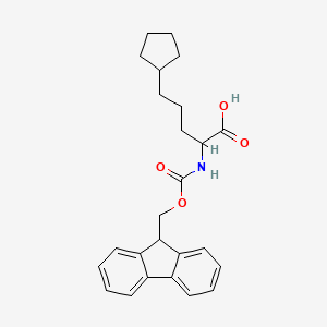 5-cyclopentyl-2-(9H-fluoren-9-ylmethoxycarbonylamino)pentanoic acid