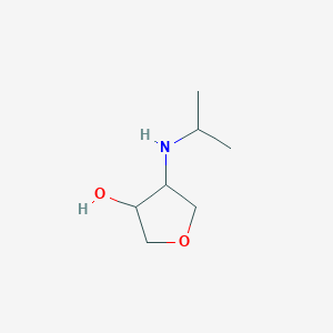 rac-(3R,4S)-4-[(propan-2-yl)amino]oxolan-3-ol, trans