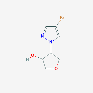 rac-(3R,4S)-4-(4-bromo-1H-pyrazol-1-yl)oxolan-3-ol