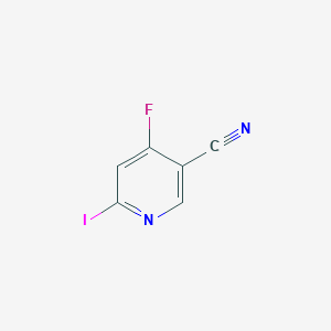 molecular formula C6H2FIN2 B12307967 4-Fluoro-6-iodonicotinonitrile 