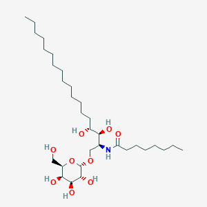 molecular formula C32H63NO9 B1230799 (2S,3S,4R)-N-辛酰基-1-[(α-D-半乳吡喃糖基)氧基]-2-氨基-十八烷-3,4-二醇 