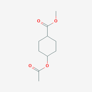 molecular formula C10H16O4 B012308 Methyl 4-(acetyloxy)cyclohexane-1-carboxylate CAS No. 103260-78-2