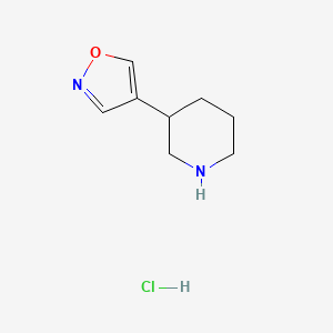 3-(1,2-Oxazol-4-yl)piperidine hydrochloride