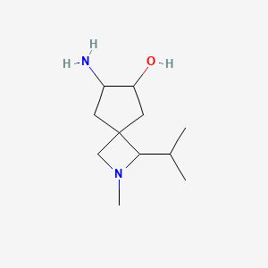 rac-(6R,7R)-7-amino-2-methyl-1-(propan-2-yl)-2-azaspiro[3.4]octan-6-ol, Mixture of diastereomers