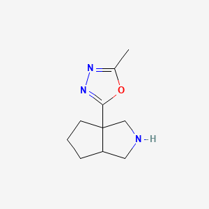 rac-2-[(3aR,6aR)-octahydrocyclopenta[c]pyrrol-3a-yl]-5-methyl-1,3,4-oxadiazole