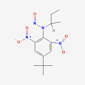molecular formula C14H20N4O5 B1230807 4-(1,1-Dimethylethyl)-N-(1-methylpropyl)-N-nitroso-2,6-dinitrobenzeneamine CAS No. 68232-37-1