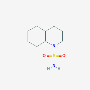 molecular formula C9H18N2O2S B12308072 rac-(4aR,8aR)-decahydroquinoline-1-sulfonamide, cis 