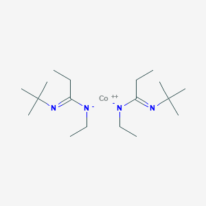 molecular formula C18H38CoN4 B12308074 (N-tert-butyl-C-ethylcarbonimidoyl)-ethylazanide;cobalt(2+) 