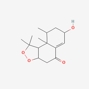 7-Hydroxy-1,1,9,9a-tetramethyl-3a,4,7,8,9,9b-hexahydronaphtho[2,1-c]dioxol-5-one