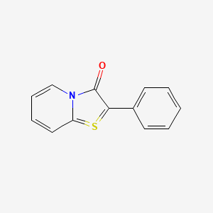 molecular formula C13H9NOS B1230810 Anhydro-2-phenyl-3-hydroxythiazolo(3,2-a)pyridinium CAS No. 32044-03-4