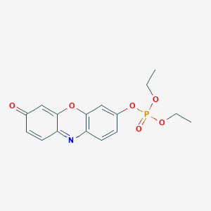 molecular formula C16H16NO6P B12308117 Diethyl (3-oxo-3H-phenoxazin-7-yl) phosphate 