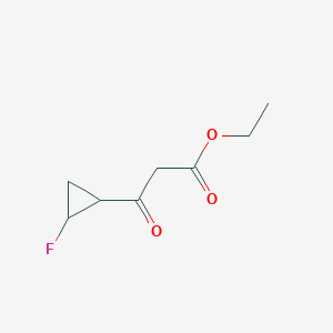 molecular formula C8H11FO3 B12308118 Ethyl 3-(trans-2-fluorocyclopropyl)-3-oxopropanoate 