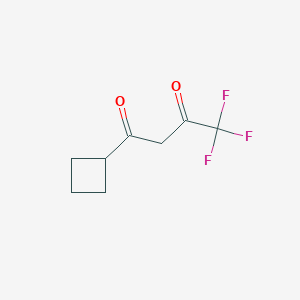 molecular formula C8H9F3O2 B12308129 1-Cyclobutyl-4,4,4-trifluoro-1,3-butanedione 