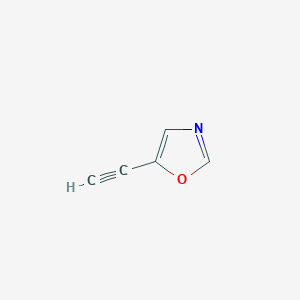 molecular formula C5H3NO B12308155 5-ethynyl-1,3-oxazole 