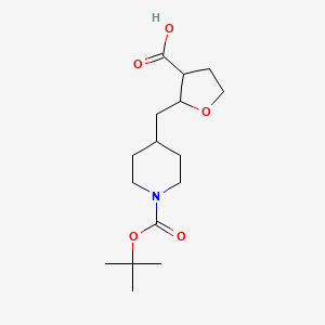 rac-(2R,3R)-2-({1-[(tert-butoxy)carbonyl]piperidin-4-yl}methyl)oxolane-3-carboxylic acid