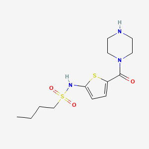 N-(5-(piperazine-1-carbonyl)thiophen-2-yl)butane-1-sulfonamide