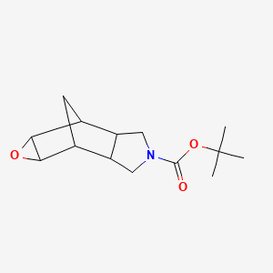 tert-butyl-rac-(1R,2S,6R,7S,8R,10S)-9-oxa-4-azatetracyclo[5.3.1.0^{2,6}.0^{8,10}]undecane-4-carboxylate