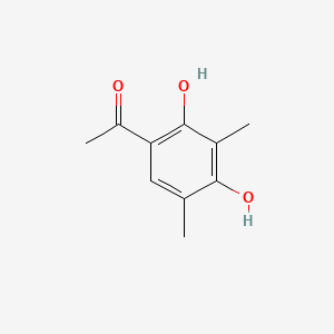 molecular formula C10H12O3 B1230819 1-(2,4-二羟基-3,5-二甲基苯基)乙酮 CAS No. 577-45-7